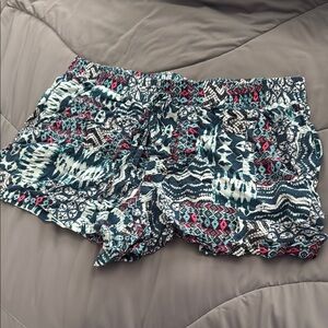 Gypsies & Moondust High Waist Blue and White Summer Shorts